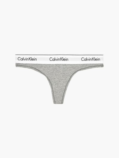 Calvin Klein Underwear HU947220 | Calvin Klein Modern Cotton Női Tanga Szürke